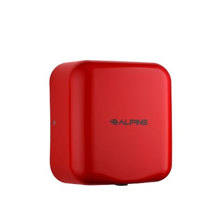 Alpine Industries Hemlock High Speed, Commercial Hand Dryer, Red, 120V ALP400-10-RED